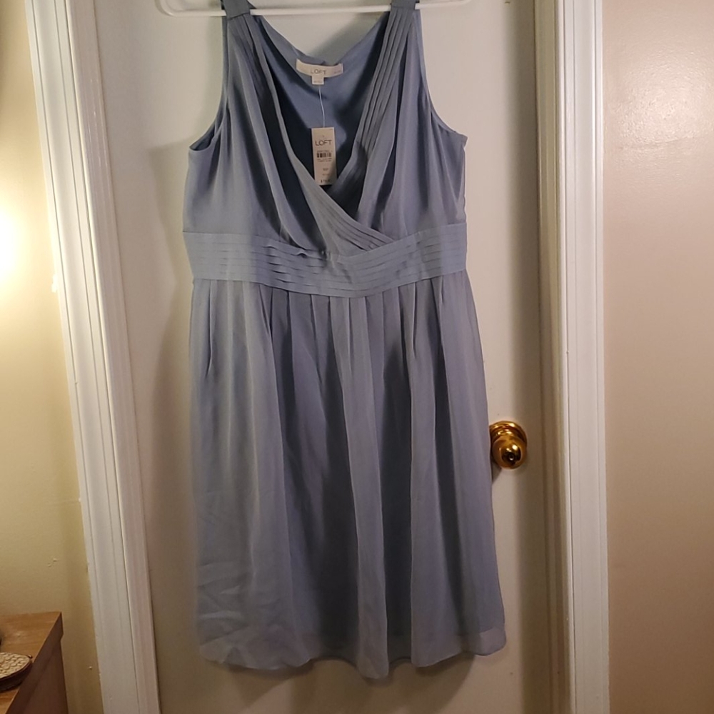 Pin tucked empire dress. Size 16P
